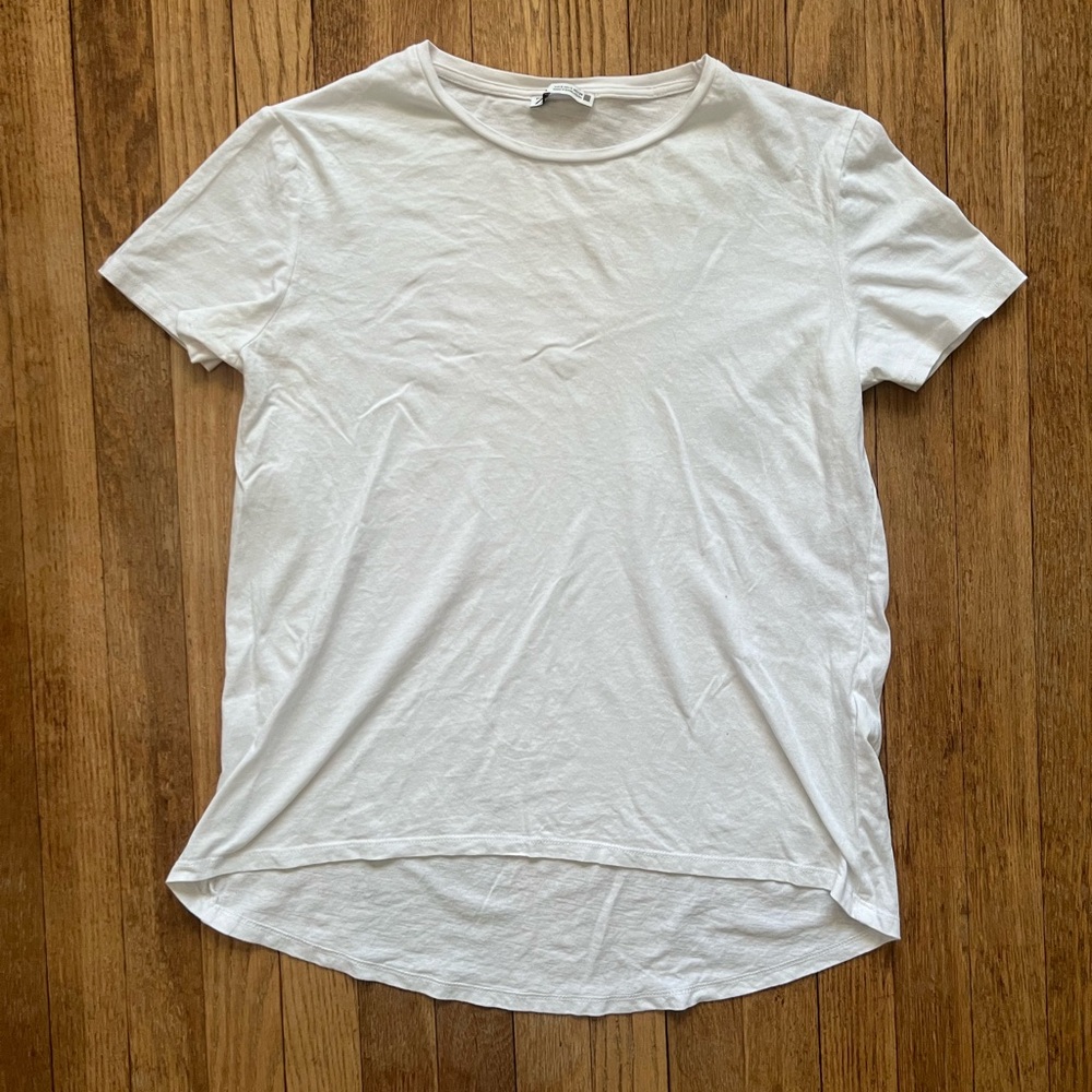 Zara White T Shirt Size Small